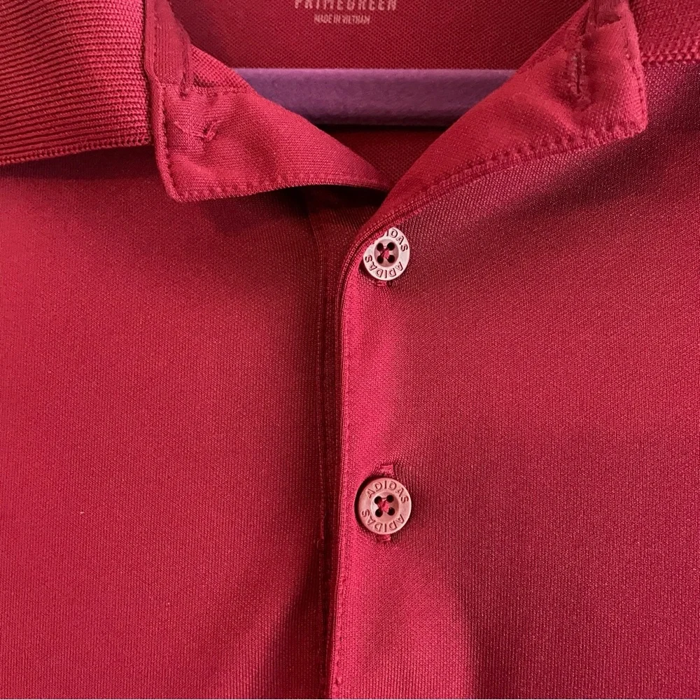 Adidas Large Red Classic Polo Shirt